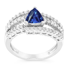 Afbeelding in Gallery-weergave laden, Natuurlijke Ceylon Blauwe Saffier Ring
