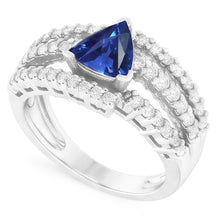 Afbeelding in Gallery-weergave laden, Natuurlijke Ceylon Blauwe Saffier Ring
