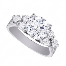 Afbeelding in Gallery-weergave laden, Natuurlijke Diamanten Ring 2.60ct - Witgoud 14K
