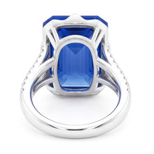 Afbeelding in Gallery-weergave laden, Natuurlijke Echte (Niet Labgekweekt) Edelsteen Ring Smaragd Blauwe Saffier Gespleten Schacht 5.50 Karaat Sieraden
