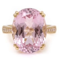 Natuurlijke Kunziet Ring 37.65ct - Geelgoud 14K