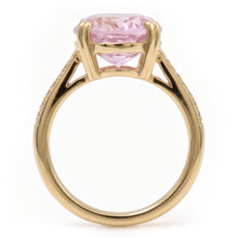 Afbeelding in Gallery-weergave laden, Natuurlijke Kunziet Ring 37.65ct - Geelgoud 14K
