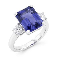 Afbeelding in Gallery-weergave laden, Natuurlijke Saffier Ring 4.50ct - Witgoud 14K
