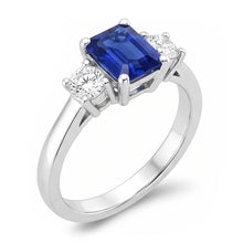 Afbeelding in Gallery-weergave laden, Natuurlijke Saffier Ring 4.50ct - Witgoud 14K
