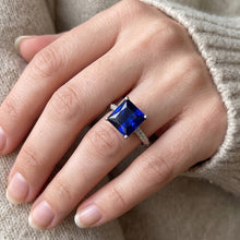 Afbeelding in Gallery-weergave laden, Natuurlijke Saffier Ring 5.25ct - Witgoud 14K
