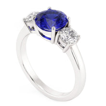 Afbeelding in Gallery-weergave laden, Natuurlijke Saffier Ring 5ct - Witgoud 14K
