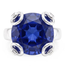 Afbeelding in Gallery-weergave laden, Natuurlijke Saffier Ring 7.01ct - Witgoud 14K
