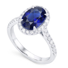 Afbeelding in Gallery-weergave laden, Natuurlijke Saffier Ring 7.50ct - Witgoud 14K
