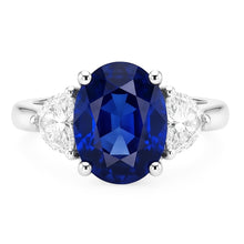 Afbeelding in Gallery-weergave laden, Natuurlijke Saffier Ring 8.25ct - Witgoud 14K
