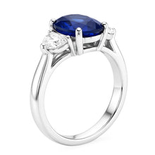 Afbeelding in Gallery-weergave laden, Natuurlijke Saffier Ring 8.25ct - Witgoud 14K
