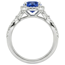Afbeelding in Gallery-weergave laden, echte round diamant 3karaat ring op wit
