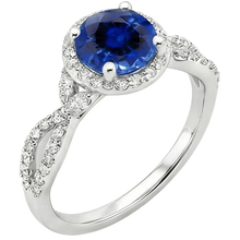 Afbeelding in Gallery-weergave laden, echte round diamant 3karaat ring bovenaanzicht
