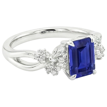 Afbeelding in Gallery-weergave laden, echte round diamant 4karaat ring bovenaanzicht
