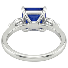 Afbeelding in Gallery-weergave laden, echte princess saffier 4karaat ring op wit
