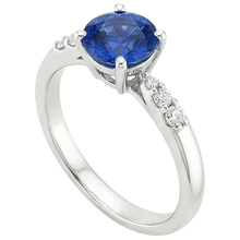 Afbeelding in Gallery-weergave laden, echte round diamant 2.50karaat ring bovenaanzicht
