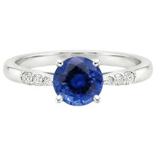 Afbeelding in Gallery-weergave laden, echte round diamant 2.50karaat ring close-up detail
