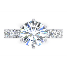 Afbeelding in Gallery-weergave laden, Natuurlijke Aarde Gedolven Diamant Ring Eeuwigheid Stijl Schacht
