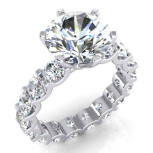 Afbeelding in Gallery-weergave laden, Natuurlijke Aarde Gedolven Diamant Ring Eeuwigheid Stijl Schacht
