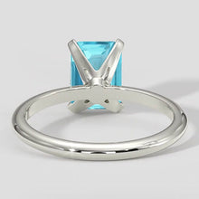 Afbeelding in Gallery-weergave laden, Natuurlijke smaragd geslepen Paraiba ring in witgoud
