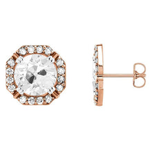 Afbeelding in Gallery-weergave laden, Diamant Oorstekers – vooraanzicht
