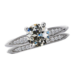 Fijne Diamant Bruidsring – 14K Witgoud 4 karaat