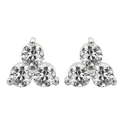 Luxe Briljant Oorstekers – 6 karaat 14K Witgoud