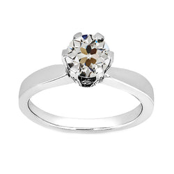 Diamant Solitaire Ring – Oud Europese Slijpvorm 2 karaat 14