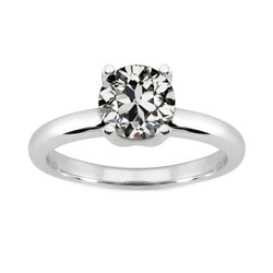 Antiek Cushion Solitaire Verlovingsring – Diamant 2 karaat 14K