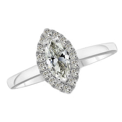 Briljant Diamant Halo Verlovingsring 1,50 karaat