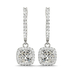 Ambachtelijk Fijne Diamant Oorhangers 2 karaat