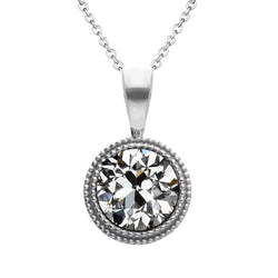 Tijdloos Diamant Hanger 2 karaat – 14 Karaat Witgoud