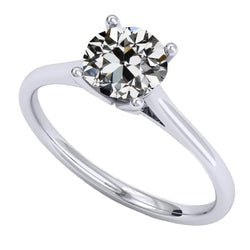 Briljant Solitaire Ring 2 karaat – 14K Witgoud