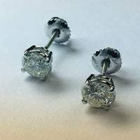 Afbeelding in Gallery-weergave laden, Oorbellen 1.80 Karaat Ronde Echt Diamanten Studs
