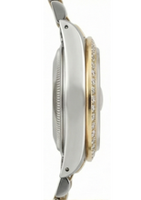 Afbeelding in Gallery-weergave laden, Orologio Rolex Date-Just da donna con quadrante color salmone e lunetta con diamanti
