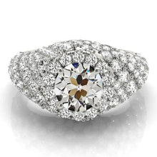 Afbeelding in Gallery-weergave laden, Oude Mijne Geslepen Echt Diamanten Cluster Ring Goud 6.50 Karaat Damessieraden
