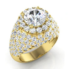 Afbeelding in Gallery-weergave laden, Oude Mijne Geslepen Echt Diamanten Cluster Ring Goud 6.50 Karaat Damessieraden

