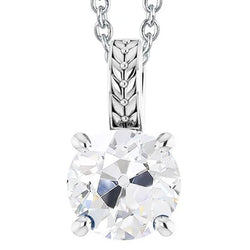 Natuurlijke Diamanten Hanger 5ct - 14K Witgoud