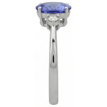 Afbeelding in Gallery-weergave laden, echte round tanzaniet 1.95karaat ring op wit
