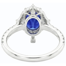 Afbeelding in Gallery-weergave laden, echte round diamant 5.50karaat ring zijaanzicht
