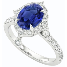 Afbeelding in Gallery-weergave laden, echte round diamant 5.50karaat ring bovenaanzicht
