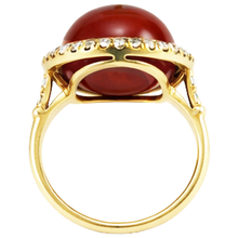 Afbeelding in Gallery-weergave laden, echte round diamant 12.50karaat ring met diamantaccenten
