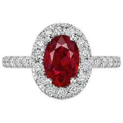 Echte Robijn Ring 4 Karaat