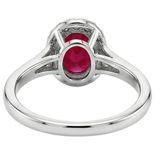 Afbeelding in Gallery-weergave laden, echte round robijn 3.25karaat ring op wit

