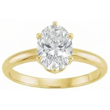 Afbeelding in Gallery-weergave laden, Briljant Diamant Solitaire Verlovingsring 4 karaat – hoekaanzicht
