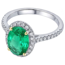Afbeelding in Gallery-weergave laden, Geraffineerd Edelsteen Ring 3,50 karaat – profielaanzicht
