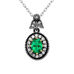 Luxe GIA Gekeurd Smaragd Edelsteen Hanger – 1,50 karaat 14
