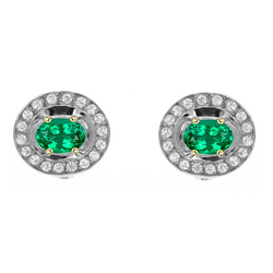 Fijne Smaragd Gemstone Earring – GIA-Gecertificeerd 1,50 karaat