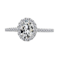 Handgemaakte Diamant Halo Verlovingsring 3 karaat | HarryChadEnt