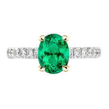 Afbeelding in Gallery-weergave laden, Luxe Gekleurde Steen Ring 2 karaat – hoofdaanzicht
