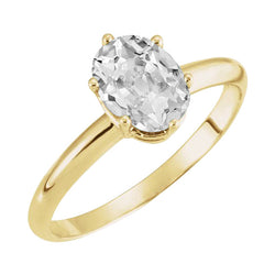 Diamant Solitaire Verlovingsring 4 karaat G/VS1 – 14K Geelgoud
